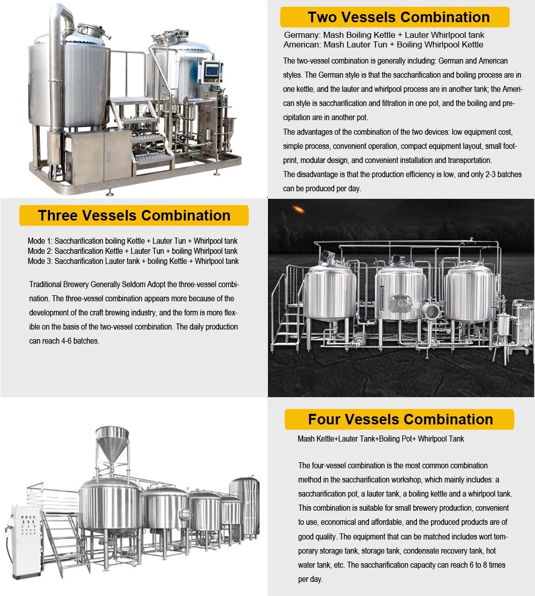 Jinan Microbrewery Beer Machines 500L Wine Making Machine Equipment