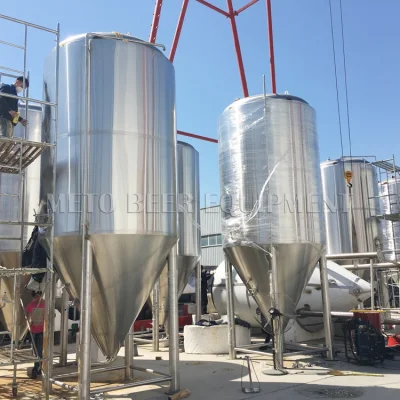 Fermentatore conico in acciaio inossidabile, serbatoio per birra brite da 20 bbl, serbatoio di fermentazione e stoccaggio del vino da 2000 litri