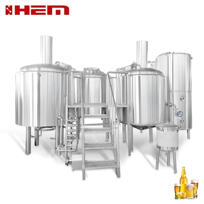 Serbatoio di fermentazione in rame 5bbl 10bbl 15bbl 20bbl Sistema di produzione di birra per riscaldamento a vapore commerciale per impianto di produzione di birra