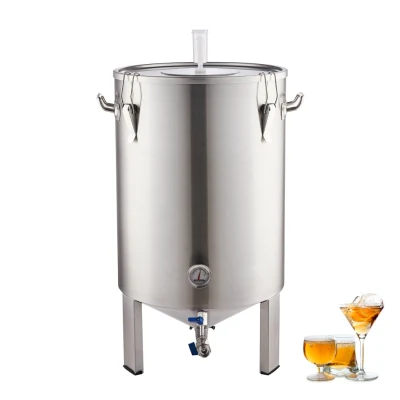 Serbatoio di fermentazione della birra personalizzabile 20L 30L 60L 70L Attrezzatura per fermentatore di birra Birrificio conico per attrezzatura per birrificio